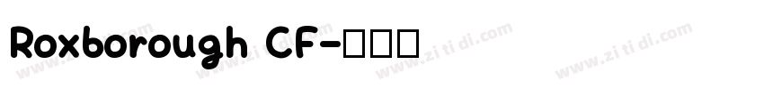 Roxborough CF字体转换
